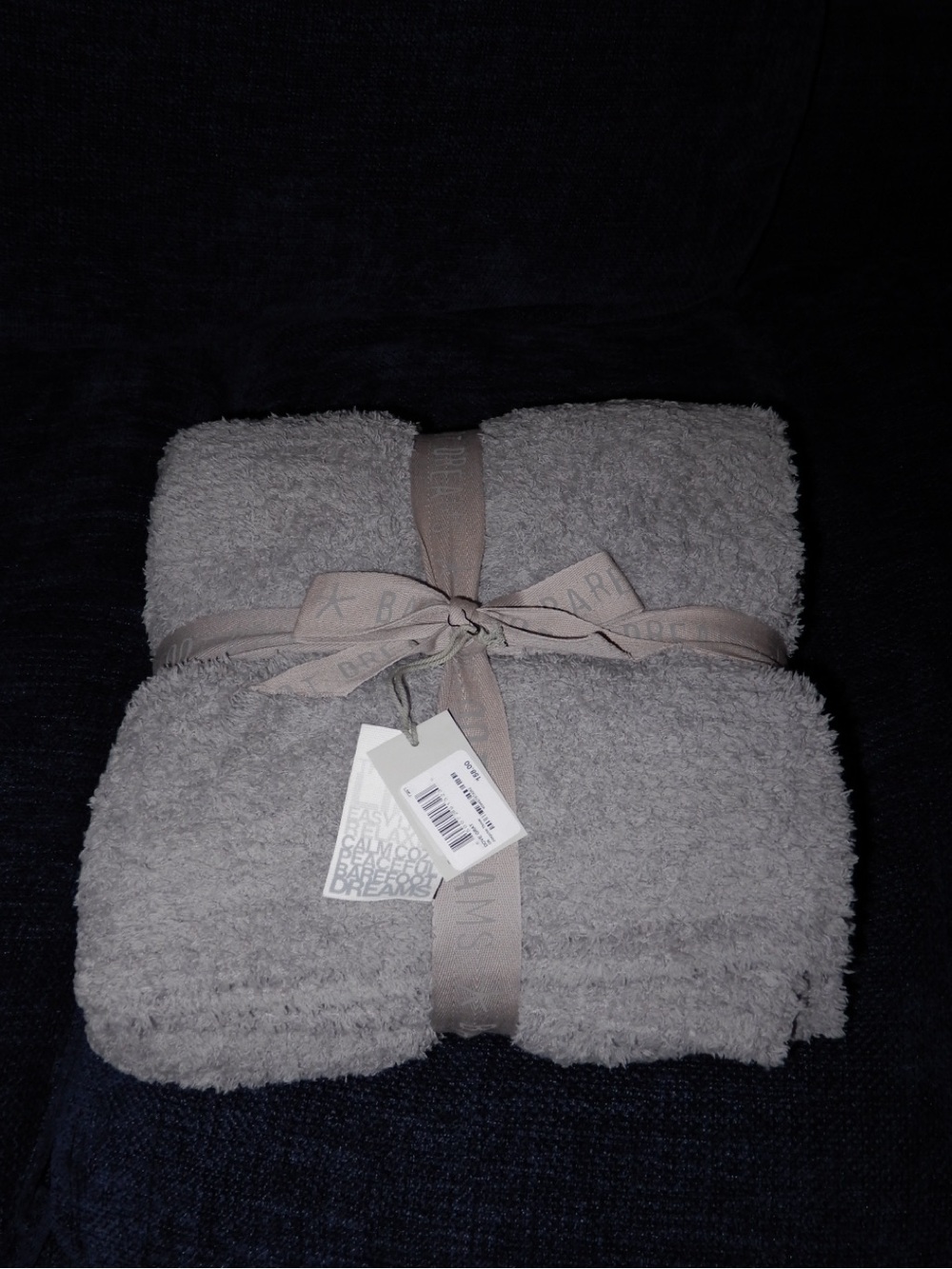 Barefoot Dreams Cozy Plush Throw - Light Gray